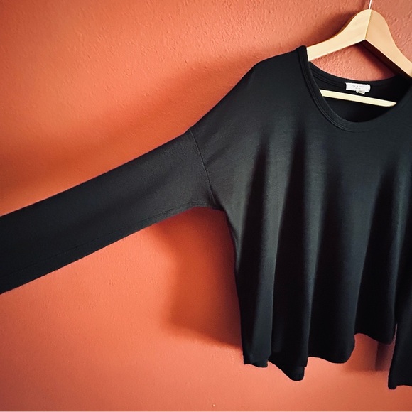 rag & bone Women’s Hudson Black Heather Long-Sleeve Pullover Size S - Picture 4 of 11